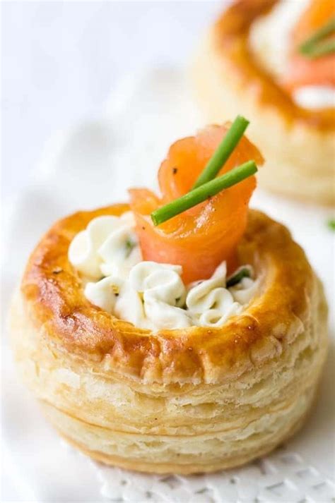 Cream Cheese And Smoked Salmon Vol Au Vents - Lavender & Macarons