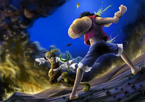 One Piece - Luffy vs Usopp || on Imgur | Luffy, One piece new world, Usopp