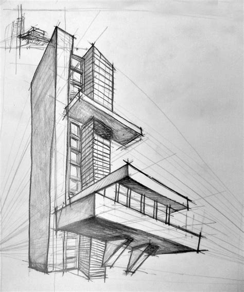 Simple Building Sketch at PaintingValley.com | Explore collection of Simple Building Sketch