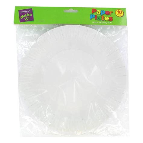 White Paper Plates 10 Pack | Hobbycraft