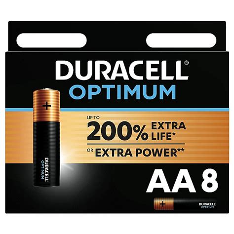 Duracell Optimum Alkaline AA Batteries - Pack of 8 | Home | George at ASDA