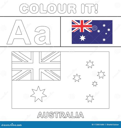 Colour it Vector Kids Stuff Coloring Page Country Start from English ...