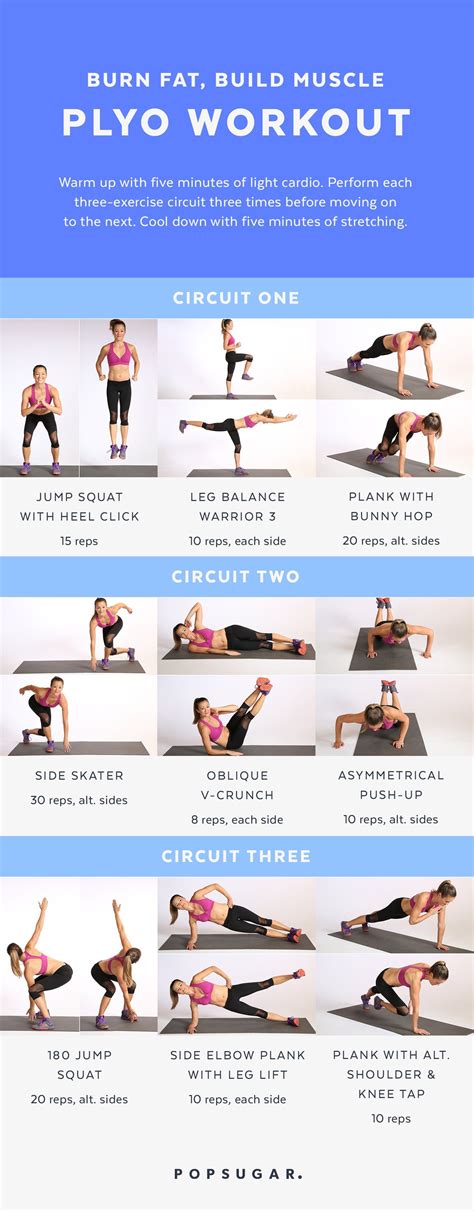 13 Printable No-Equipment, At-Home Workouts to Try Now | Plyo workouts ...