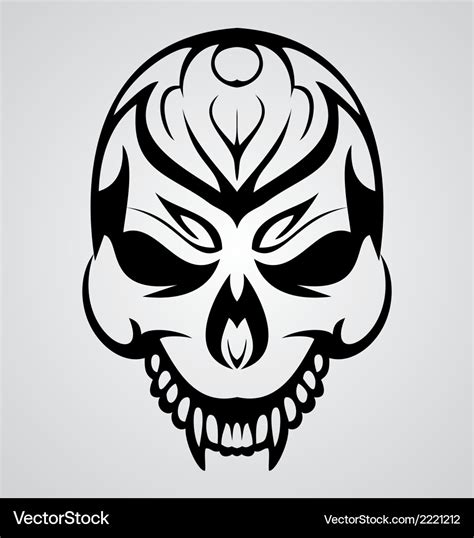 Tribal Skull Royalty Free Vector Image - VectorStock