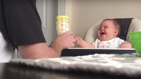 You will never know joy as pure as this baby laughing at her dad's ...