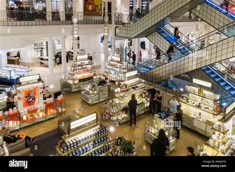 Paris Le Bon Marche - Interior of Le Bon Marche department store in the ...