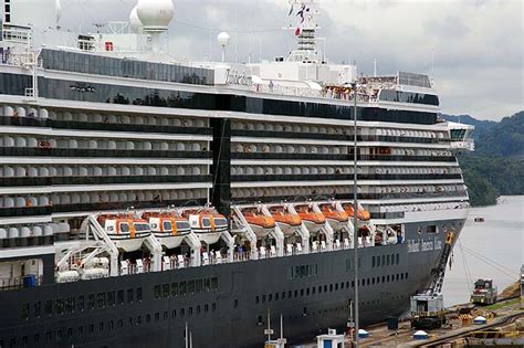 The MS Zuiderdam Cruise Ship side view