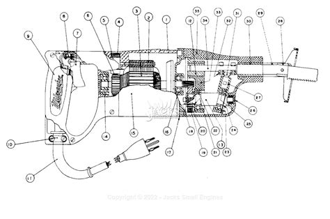 Milwaukee 6500 (Serial 73-86881) Milwaukee Sawzall Parts Parts Diagram ...