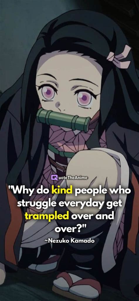 9+ EMOTIONAL Nezuko Kamado Quotes (With Wallpapers) | QTA Ending Quotes ...