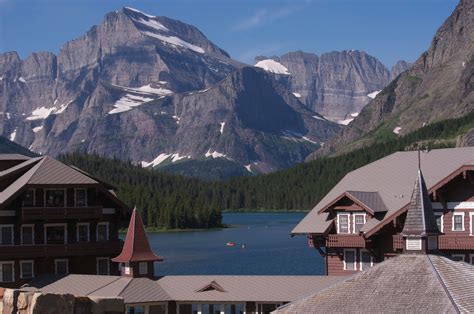 Many Glacier Hotel, Montana.....it was so beautiful here this day ...