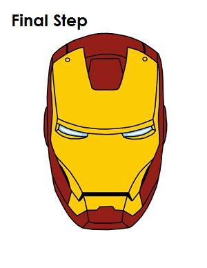 Iron Man Helmet Sketch at PaintingValley.com | Explore collection of ...