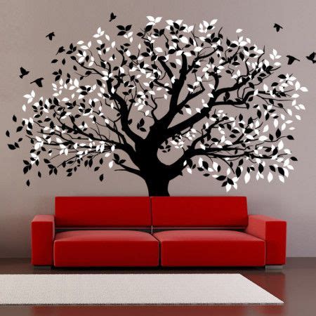 Stylish Wall Decal with Tree and Birds - Wall Stickers from www.cutzz.com | Diy wall decor, Wall ...