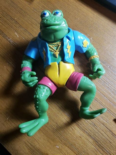 Nice Vintage TMNT Genghis Frog Action Figure 1989 Playmates Toys Mirage ...