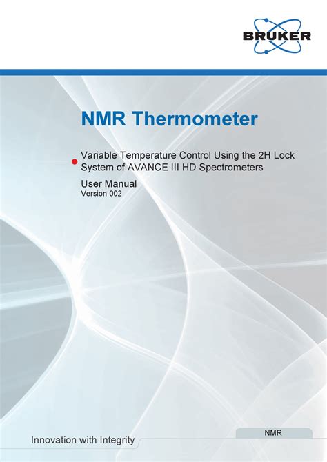 BRUKER NMR USER MANUAL Pdf Download | ManualsLib