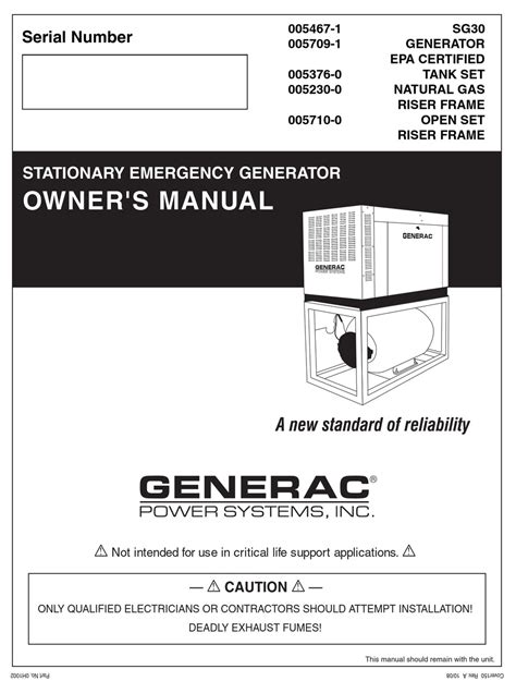 Generac Nexus Controller Manual