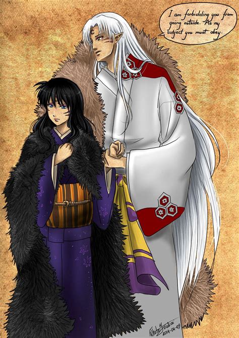 Sesshomaru and Kagome by WhiteYoukai on DeviantArt