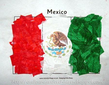 Mexican Flag Craft Mexico Crafts, Summer Crafts For Toddlers, Mexican ...