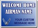 Air Force Sign Welcome Home Full Color