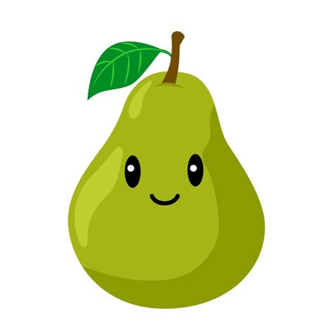 Cute Pear Download Picture｜illustoon | Cute cartoon drawings, Fruit art ...