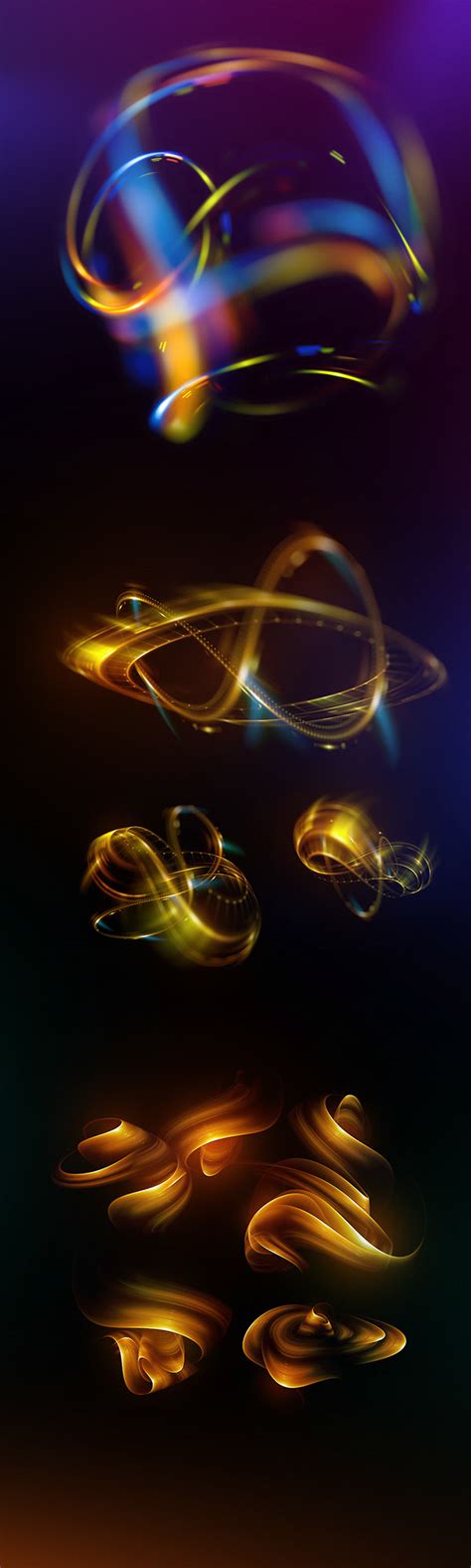 Experiments with optical flares (3) on Behance