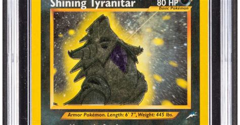 Pokémon TCG Shining Tyranitar Up For Auction At Heritage Auctions