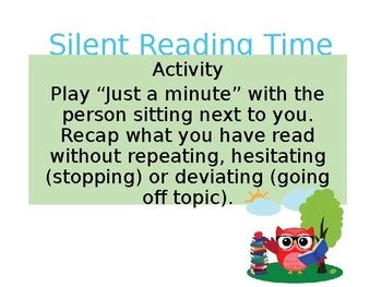 Silent Reading Activities by Kitty Cermak | Teachers Pay Teachers