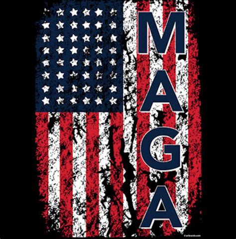 MAGA Distressed USA Flag Shirt - Etsy