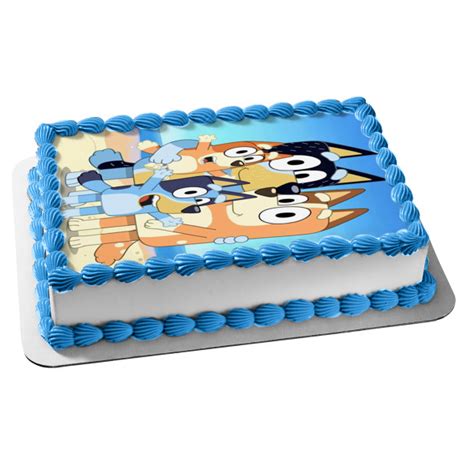 Bluey Mum Dad Chilli Edible Cake Topper Image ABPID52107 – A Birthday Place