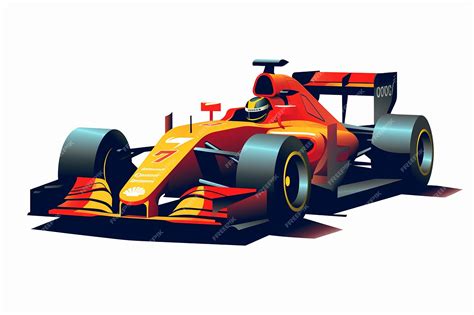 Premium Photo | Modern formula 1 racing car with flat design