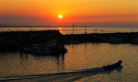 Stunning sunset view at Tamsui District, China's Taiwan - Global Times