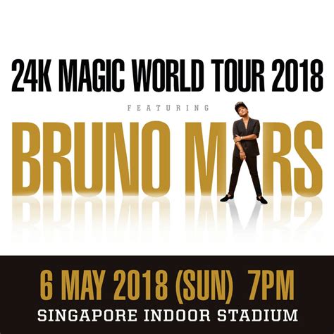 Bruno Mars Returns to Singapore for 24K Magic World Tour 2018 | SUPERADRIANME.com