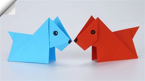 Origami DOG easy | DIY paper crafts FOR KIDS в 2020 г (с изображениями)