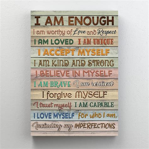 Trinx Quotes About Self-Loved - I Am Enough I Am Worthy Quotes About ...