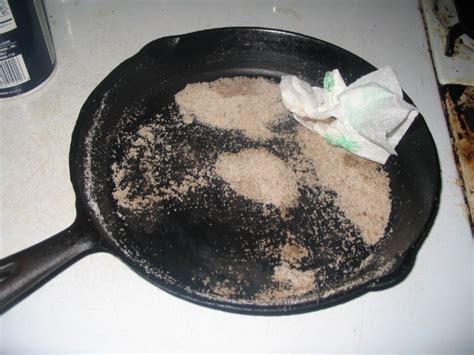 Cleaning Cast Iron Cookware: Salt Method - Our Twenty Minute Kitchen ...