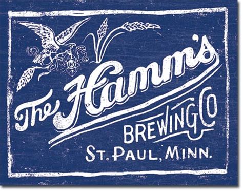 Hamm's Brewing Metal Sign