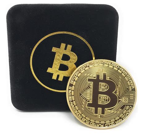 Bitcoin Gold Plated Collectors Coin with Custom Velvet Box | Shop Today ...