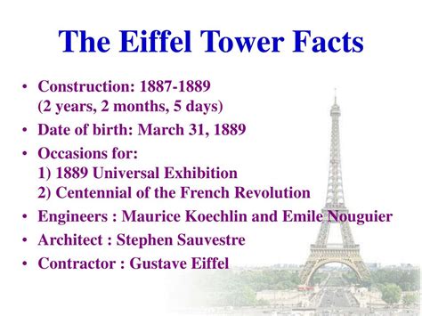 Eiffel Tower Facts Kiddle at Dewitt Shelton blog