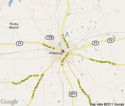 Pittsburg TX .com Map