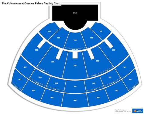 Caesars Palace Colosseum Seating Chart With Seat Numbers – Two Birds Home