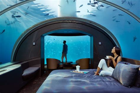 CONRAD MALDIVES ISLA RANGALI 71 | Underwater hotel room, Underwater hotel, Unique hotels