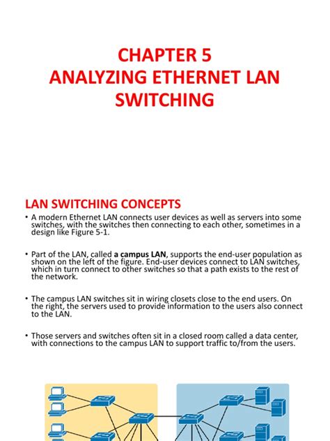 Chapter 5 - Analyzing Ethernet Lan Switching | PDF | Network Switch ...