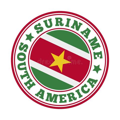 Surinamer Flag Patriotic T-shirt Design. Stock Vector - Illustration of ...