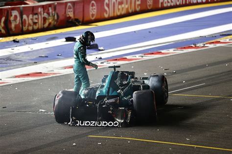 F1 Singapore GP qualifying red-flagged after massive Stroll crash