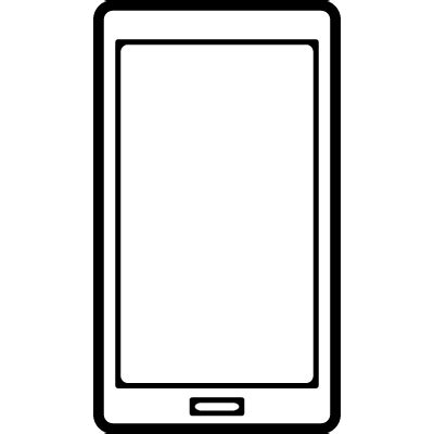 Mobile phone outline with big screen ⋆ Free Vectors, Logos, Icons and Photos Downloads