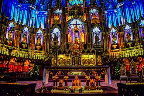 Main Altar inside Notre-Dame Basilica of Montreal Quebec C… | Flickr