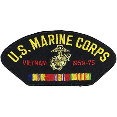 U.S. MARINE CORPS VIETNAM VETERAN W/ COMBAT ACTION RIBBON PATCH - Multi ...