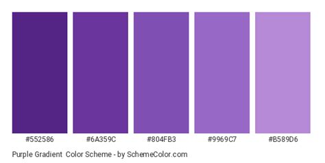 Purple Gradient Color Scheme » Monochromatic » SchemeColor.com