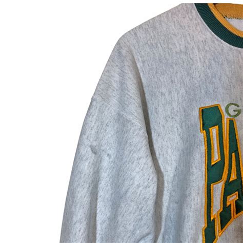 GREEN BAY PACKERS Super Bowl 31 Gray Embroidered Sweatshirt - Etsy