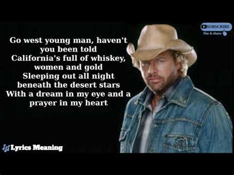 Toby Keith - Should've Been A Cowboy | Lyrics Meaning - YouTube