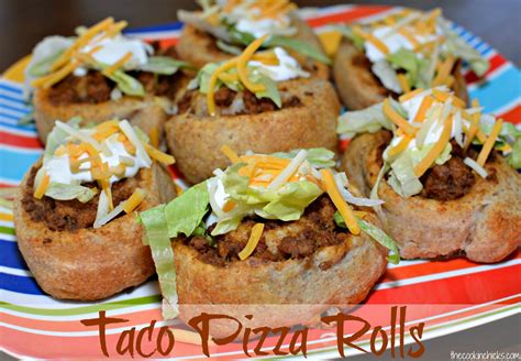 Taco Pizza Rolls - The Cookin Chicks